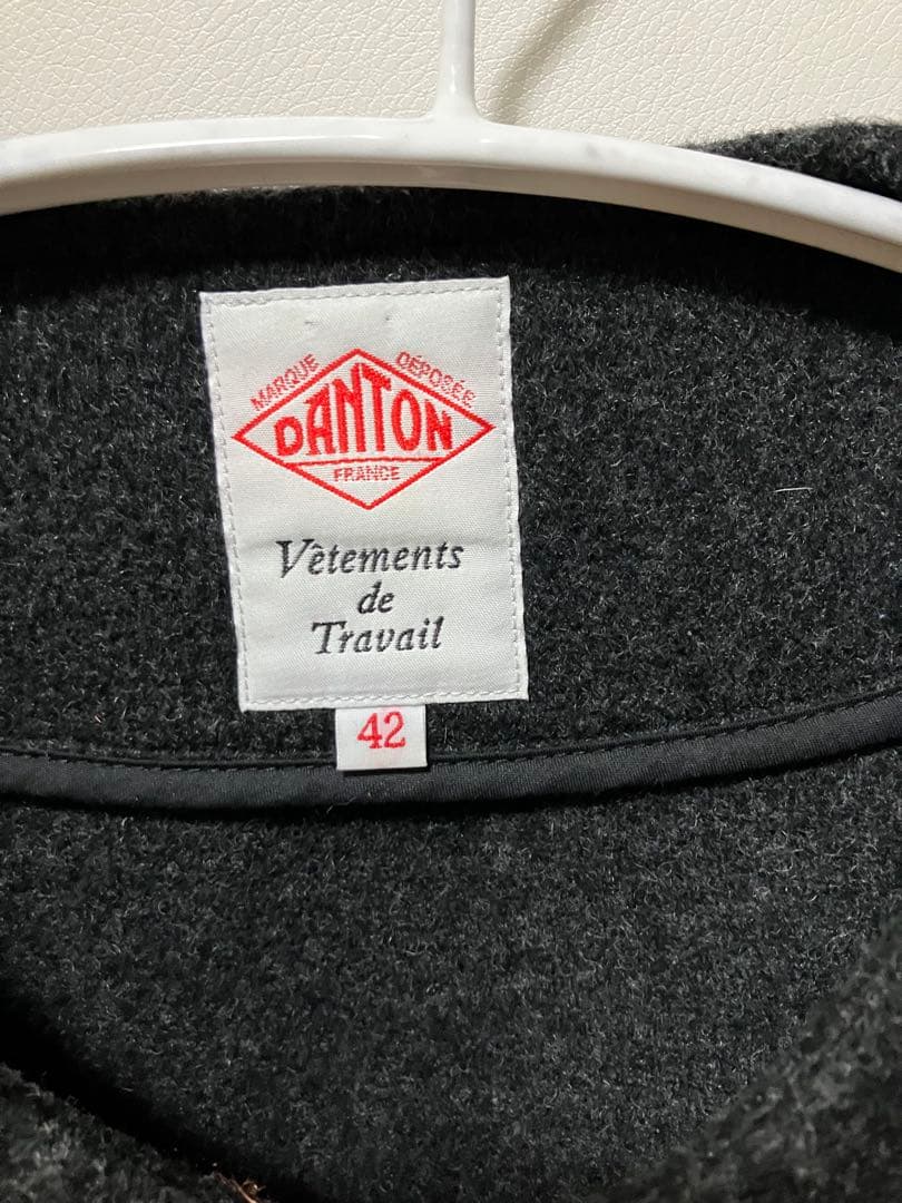 DANTON ダントン　ウール　カラーレスジャケット　ユニセックス