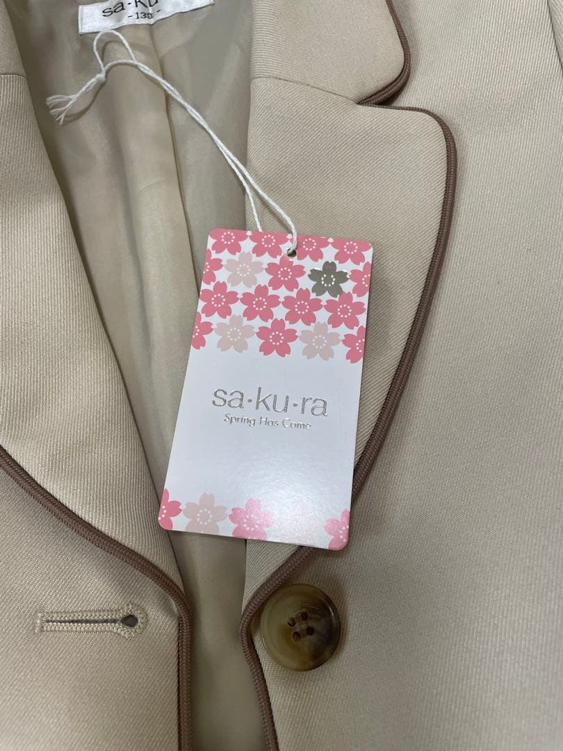 SAKURA女の子　入学式　卒園式　フォーマル女子　1回使用　綺麗130サイズ