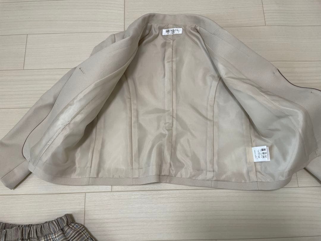 SAKURA女の子　入学式　卒園式　フォーマル女子　1回使用　綺麗130サイズ