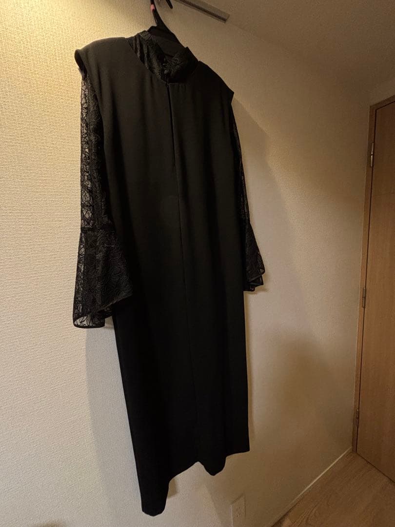 niana ベルスリーブスリットドレス パーティードレス 結婚式