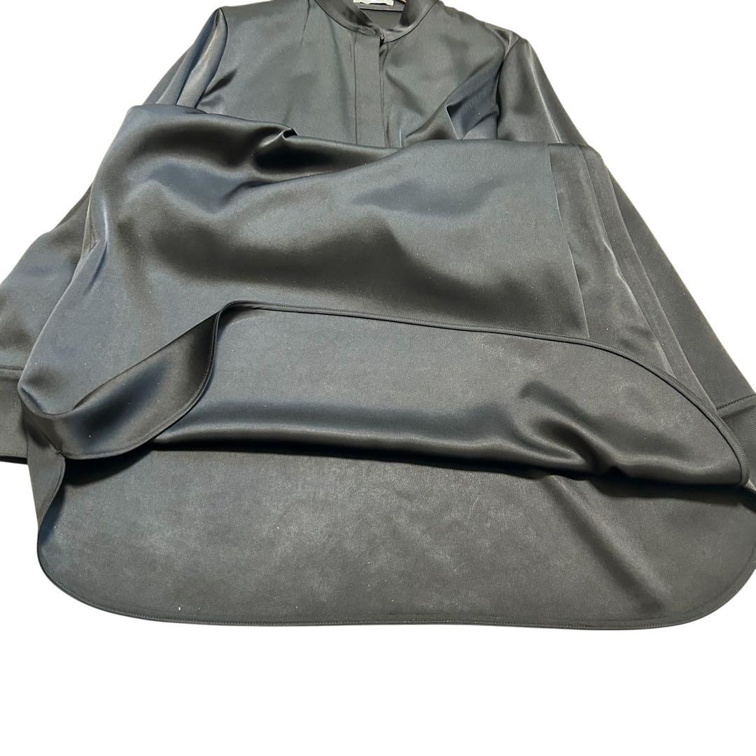 美品✨️theory luxe サテンシャツワンピース ウオッシャブル