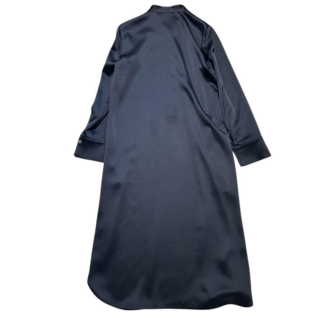 美品✨️theory luxe サテンシャツワンピース ウオッシャブル