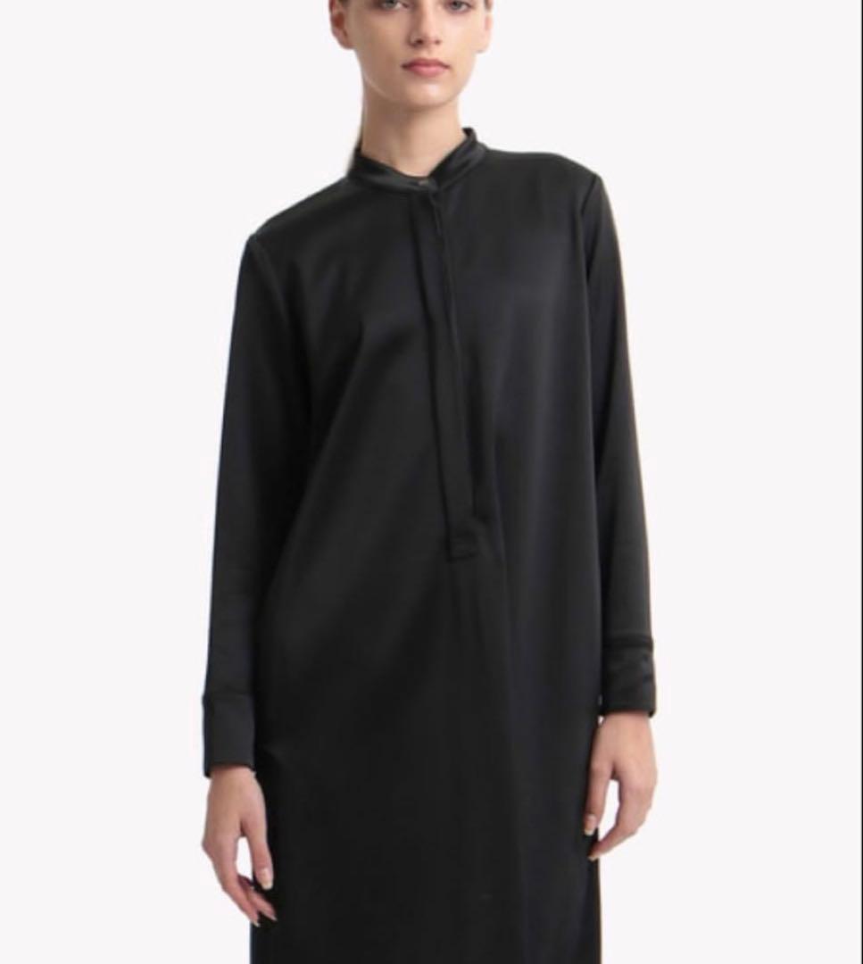 美品✨️theory luxe サテンシャツワンピース ウオッシャブル