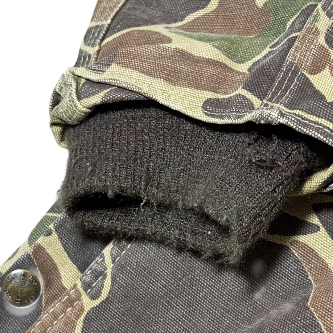 Carhartt 迷彩 オーバーオール 44R US製　IDEALジップ 80s