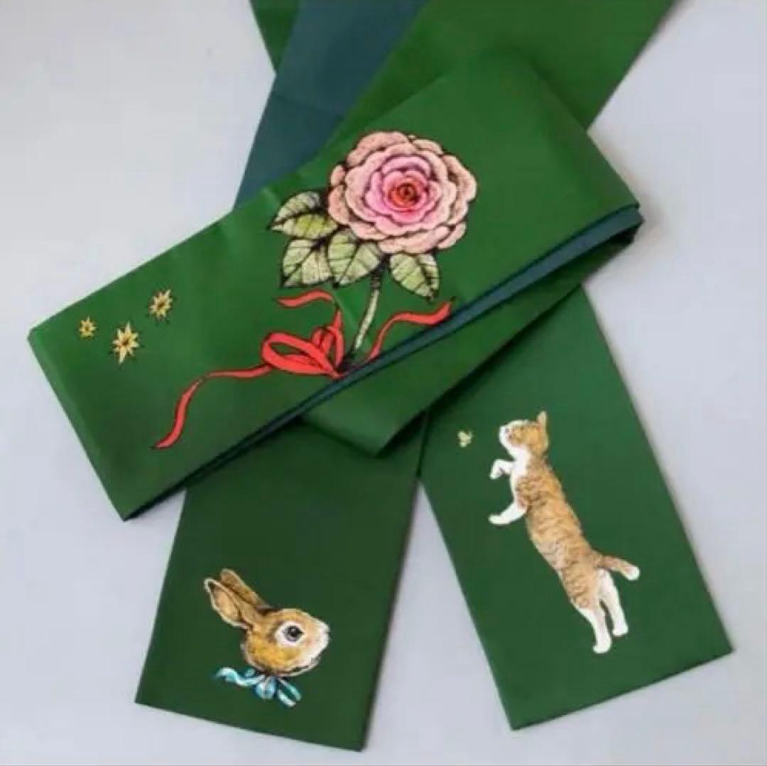 新品未使用　ヒグチユウコ　ボリスとうさぎの浴衣帯　浴衣　帯