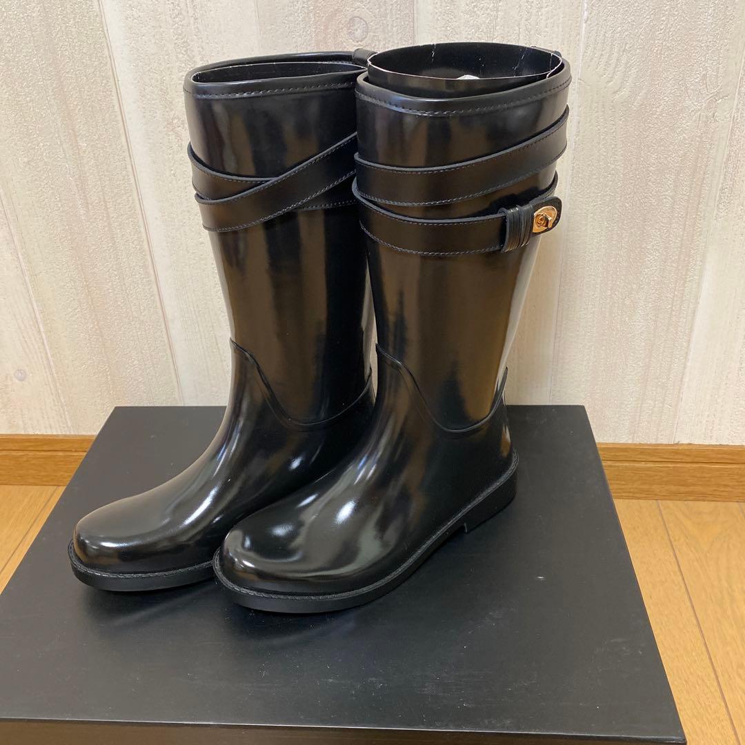 コーチ　レインシューズ　ブラック　サイズ6 23センチ　新品