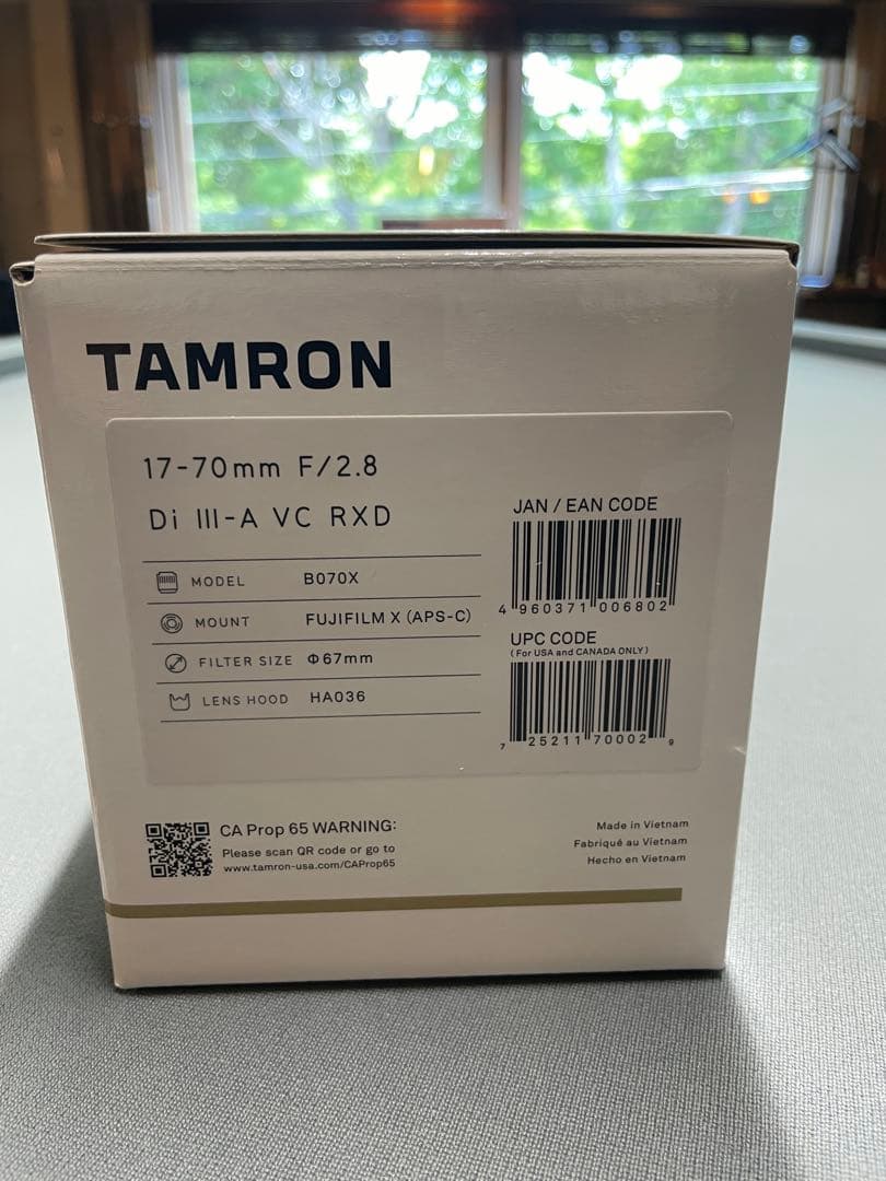 TAMRON タムロン　17-70mm F2.8 Di Tu-A（フジX用）