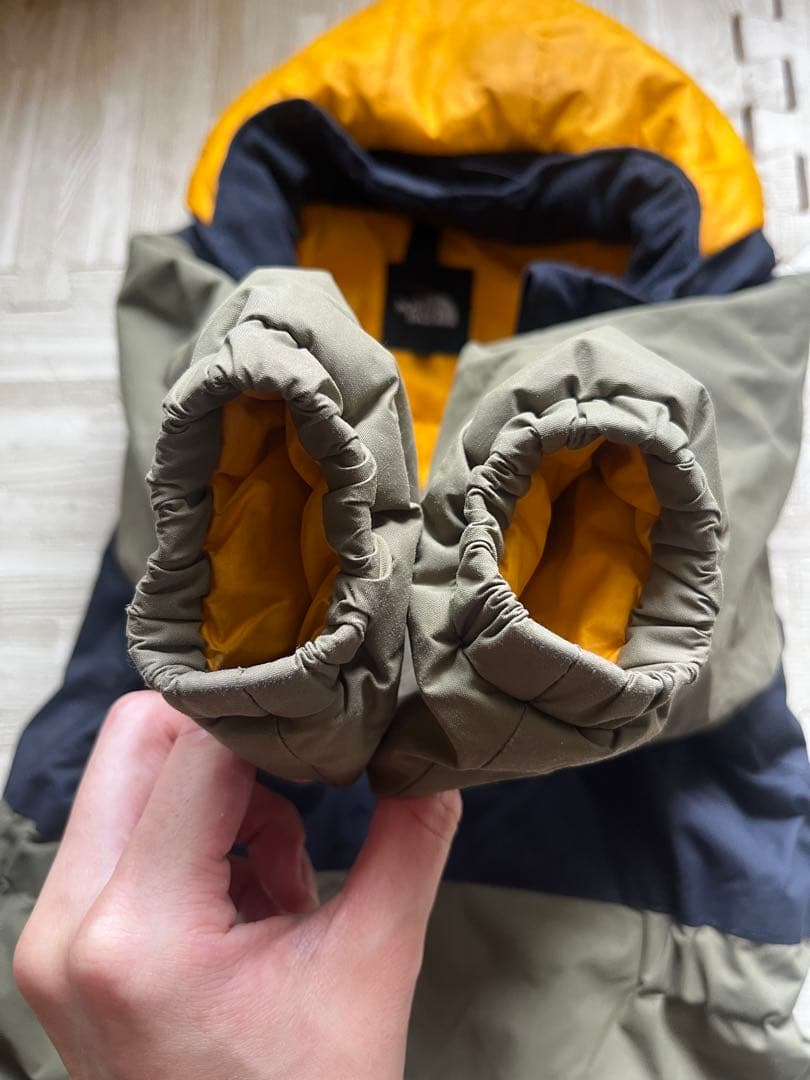 The North Face 子ども用スキーウェア 黒/オリーブ90