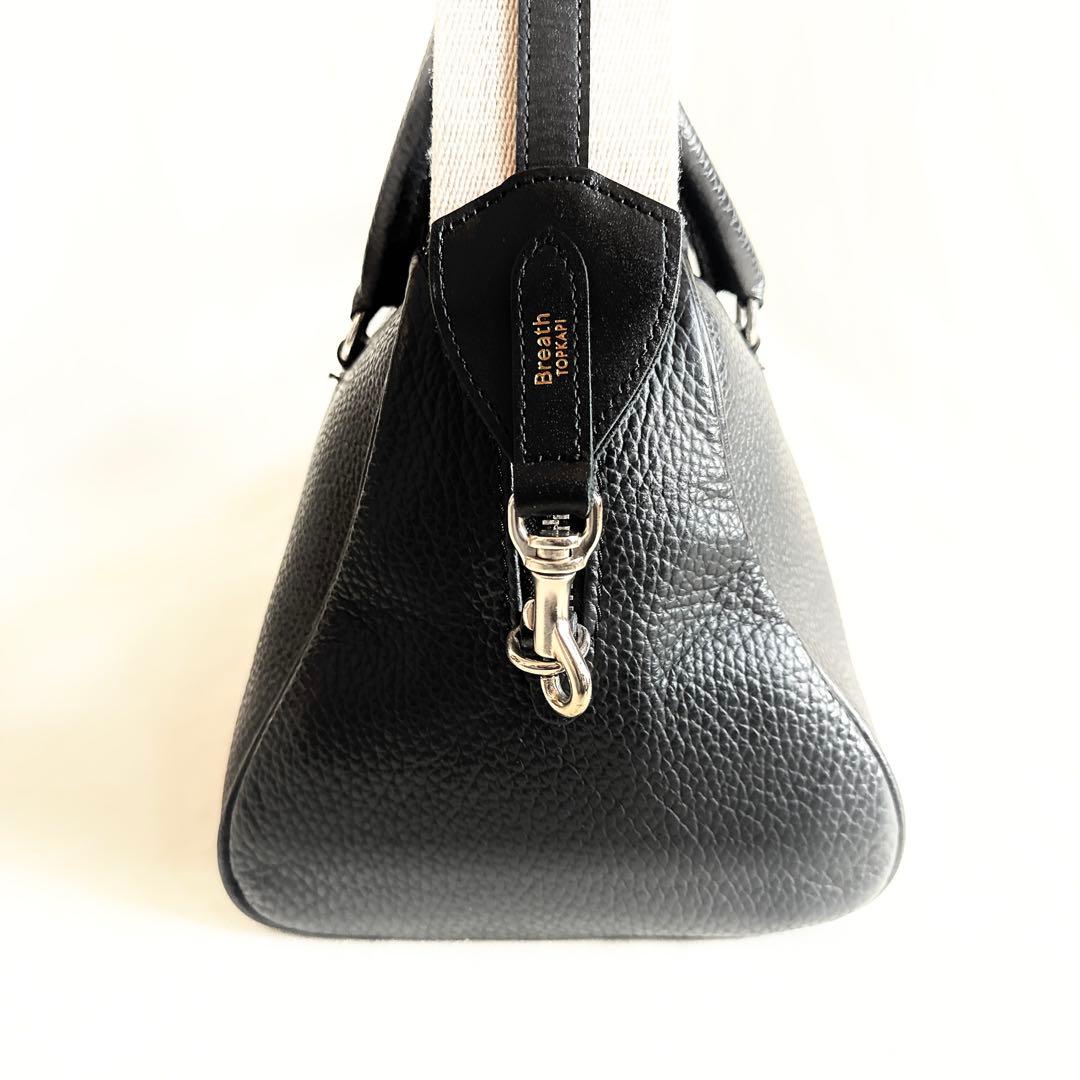 【極美品】クリスチャンヴィラ　ボストンバッグ　レザー　ハンドバッグ　黒