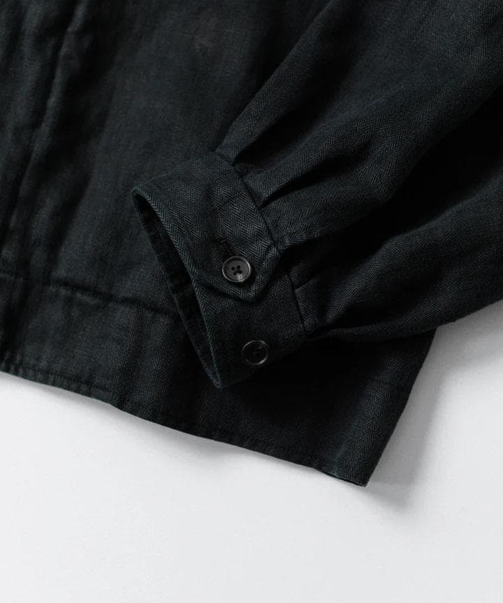 stein『HEAVY LINEN HERRINGBONE ZIPJACKET』