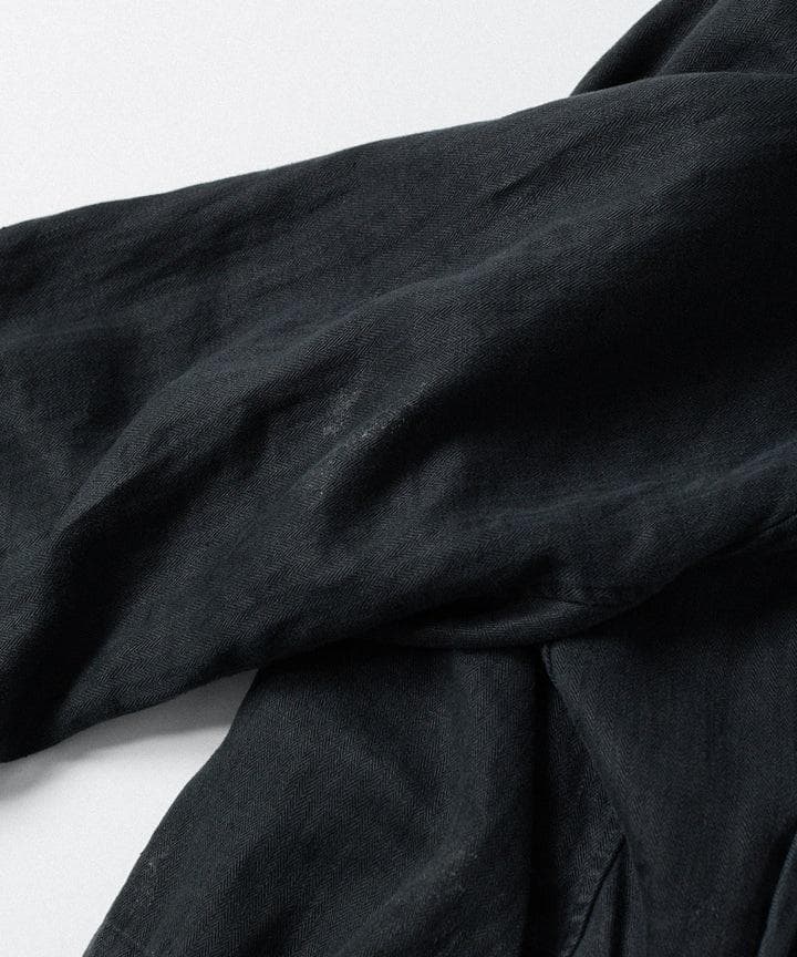 stein『HEAVY LINEN HERRINGBONE ZIPJACKET』