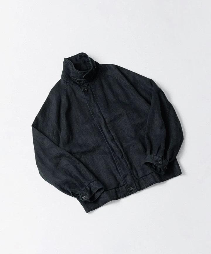 stein『HEAVY LINEN HERRINGBONE ZIPJACKET』