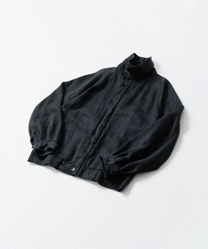 stein『HEAVY LINEN HERRINGBONE ZIPJACKET』