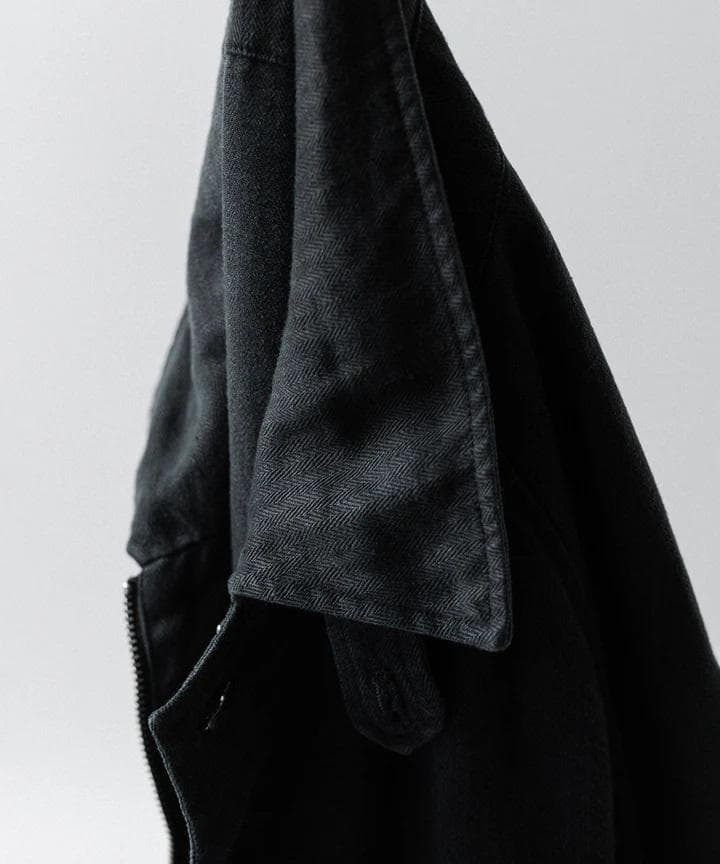 stein『HEAVY LINEN HERRINGBONE ZIPJACKET』