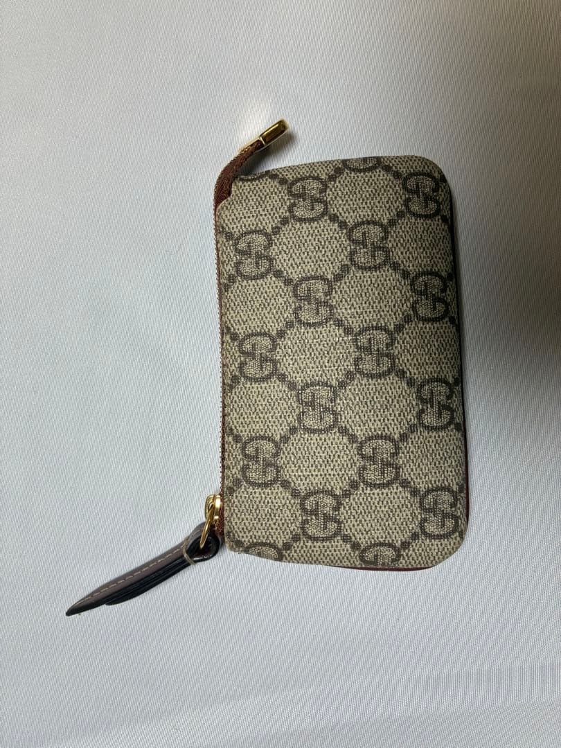 GUCCI GGキャンバス キーケース ベージュ/ブラウン