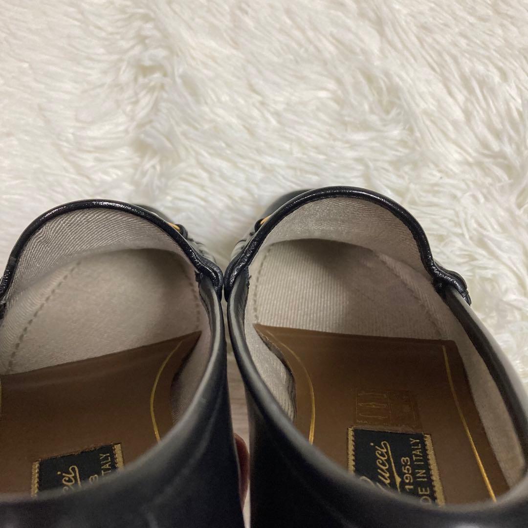 GUCCI グッチ　ゴールド ホースビット36  ローファー 1953 ブラック