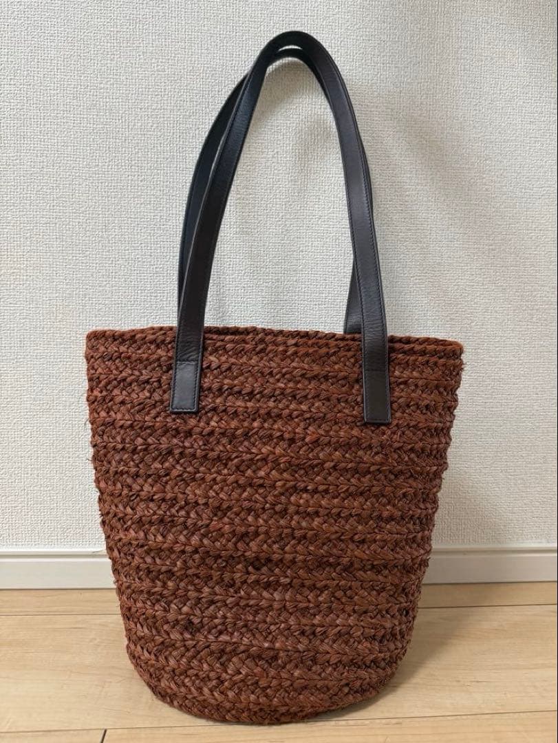 サンローラン　SAINT LAURENT パニエ　ラフィア