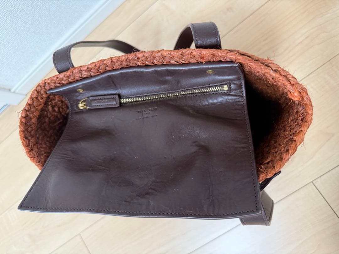 サンローラン　SAINT LAURENT パニエ　ラフィア