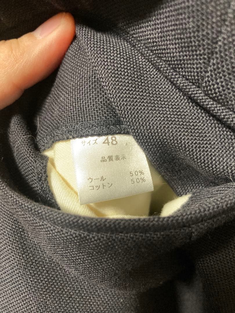 neat 美品　Wool Cotton 2Tuck Tapered 48