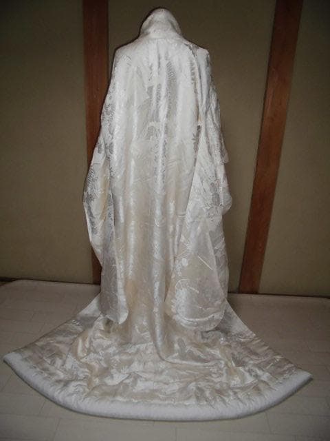 54 花嫁着物 婚礼衣装 白無垢 白打掛 鶴柄