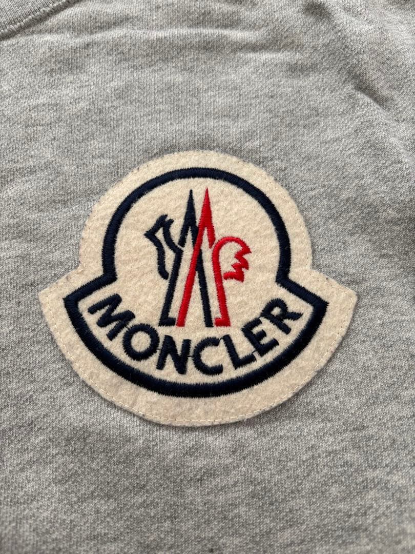 MONCLER グレー クルーネック スウェット M