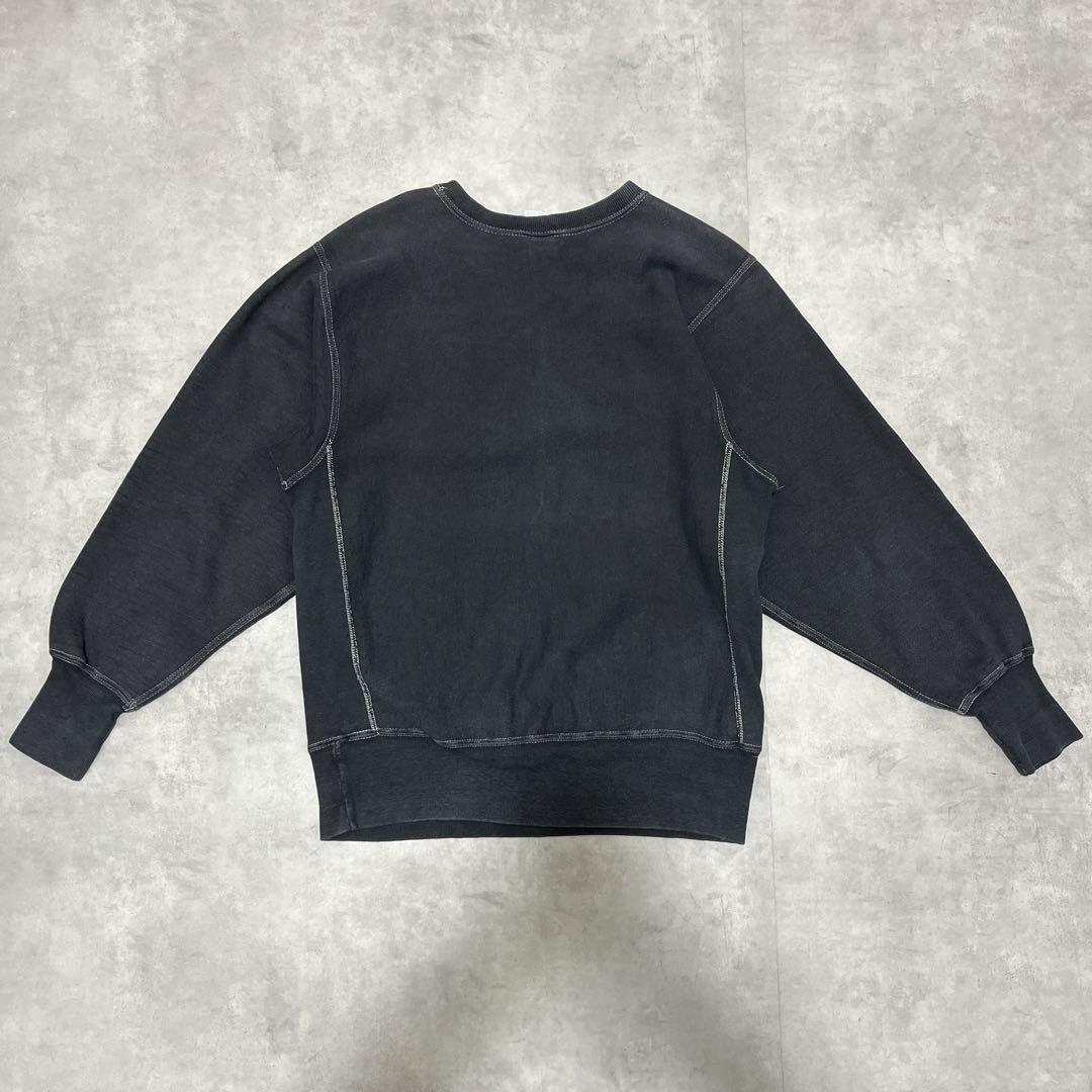 90s チャンピオン リバースウィーブ USA製 ブラック サイズL 刺繍タグ