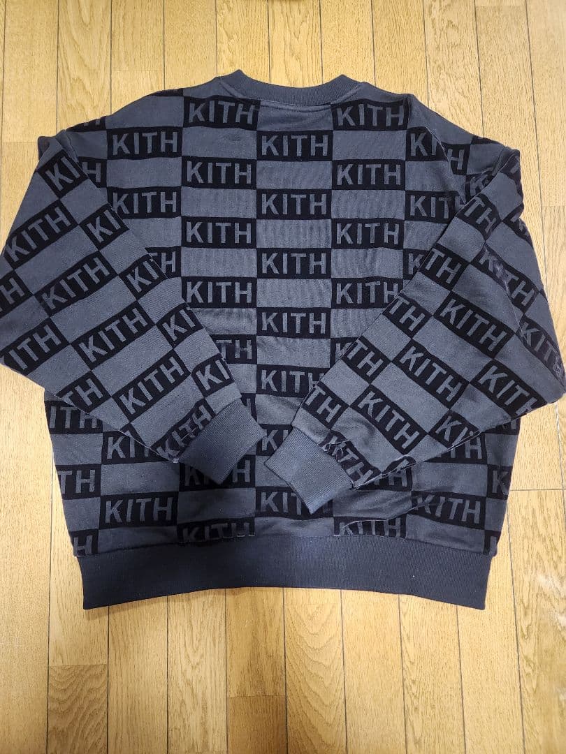 未使用　KITH フロックドモノグラムネルソンクルーネックトレーナー