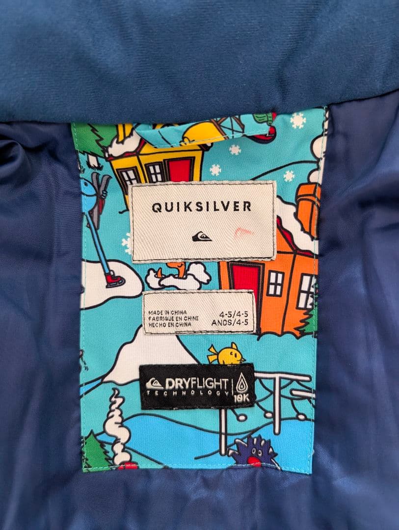 子ども用スキーウェア上下セット_クイックシルバー_105-125cm