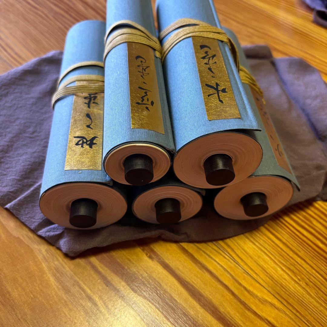 宮本武蔵 兵法五輪書 原寸巻子本 5本セット 昭和55年 講談社