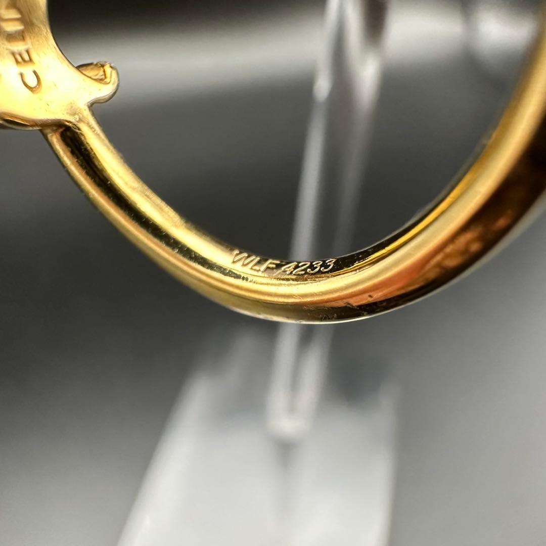 極美品✨　セリーヌ　ピアス　アシメントリック　ゴールド　1335