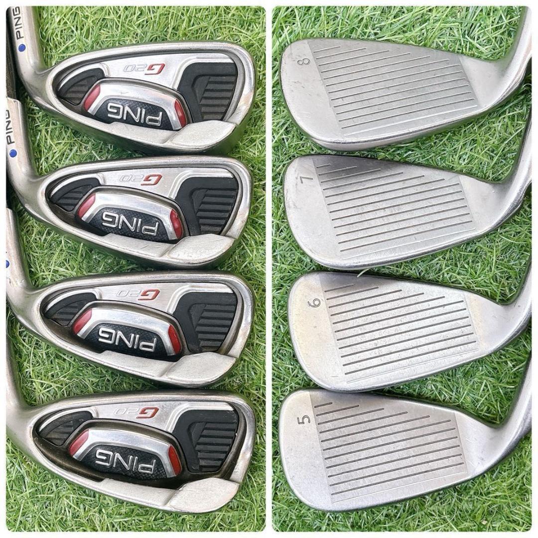 ピン G20 メンズゴルフ キャディバッグ付き 12本 S 右利き 初心者