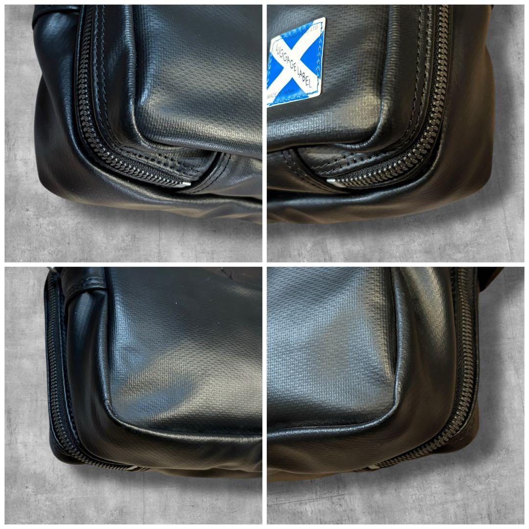 【極美品】ラゲッジレーベル 青タグ ニューライナー ショルダーバッグ 2層 黒