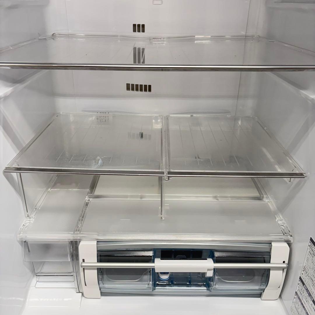 635 ガラストップ　5ドア　半年保証付　冷蔵庫　大型　400L強　極美品　関東