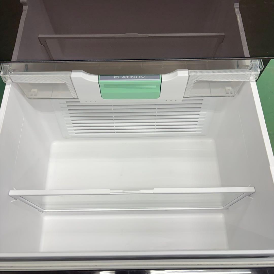 635 ガラストップ　5ドア　半年保証付　冷蔵庫　大型　400L強　極美品　関東