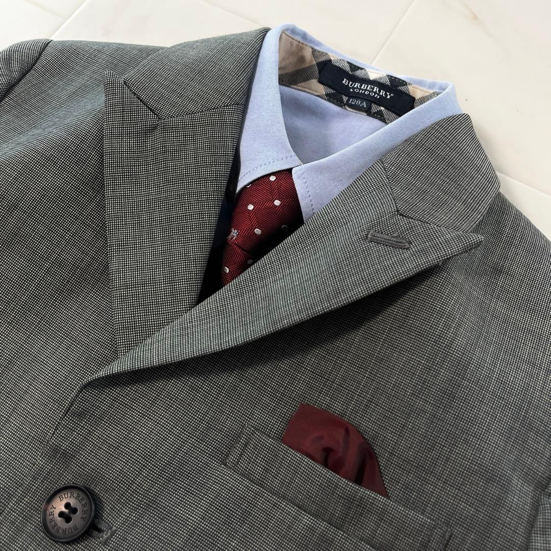 バーバリーロンドン フォーマルスーツ 120男の子スーツ 入学 卒園 豪華