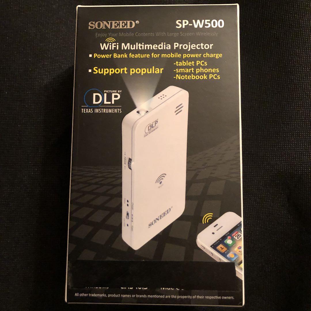 soneed sp w500 スマート ミニ プロジェクター