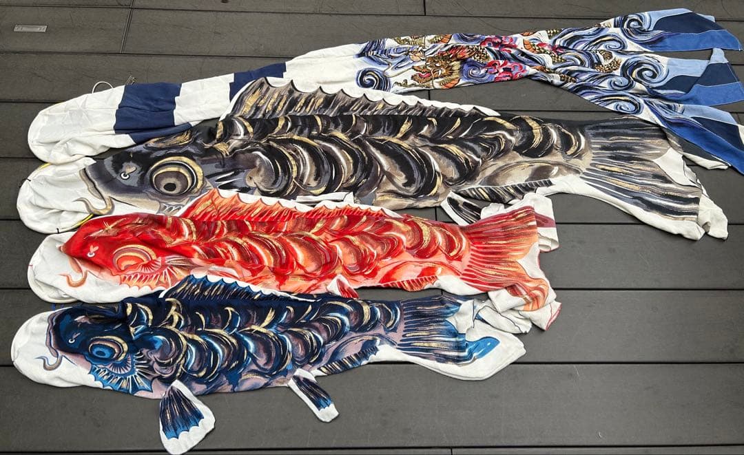 鯉のぼり2m 日本製ちりめん織り撥水加工