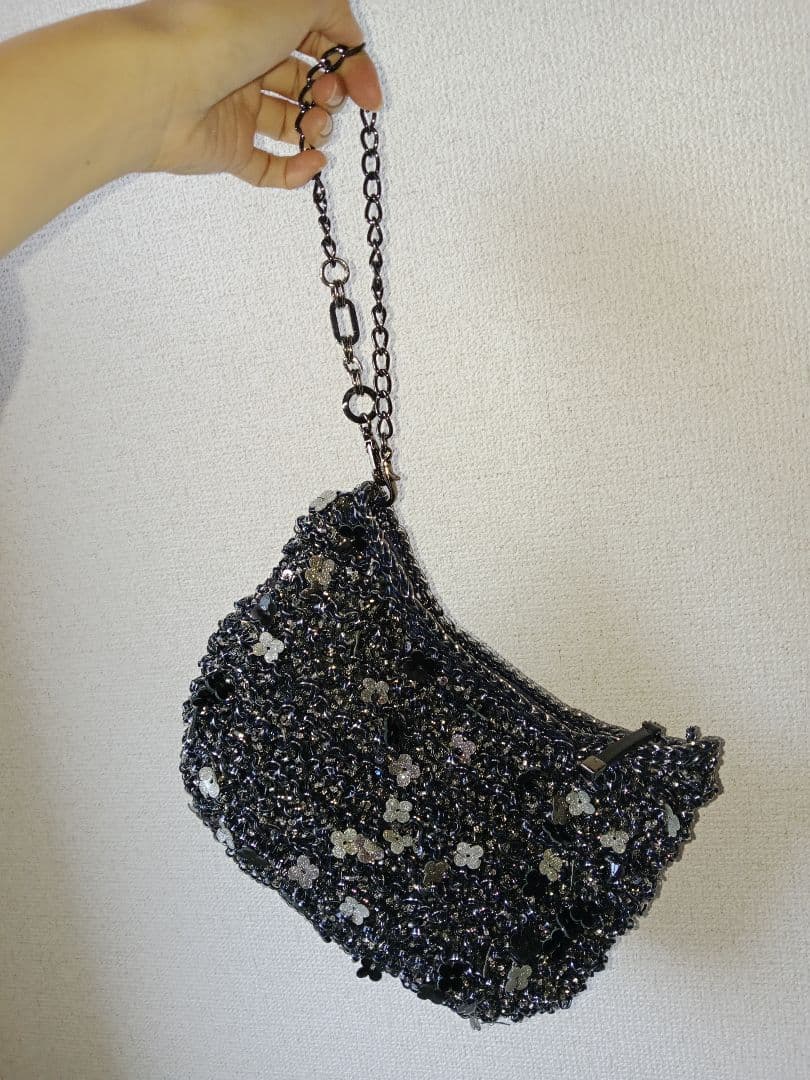 【美品 稀少】アンテプリマ ハンドバッグ フィオリトゥーラ ブラック