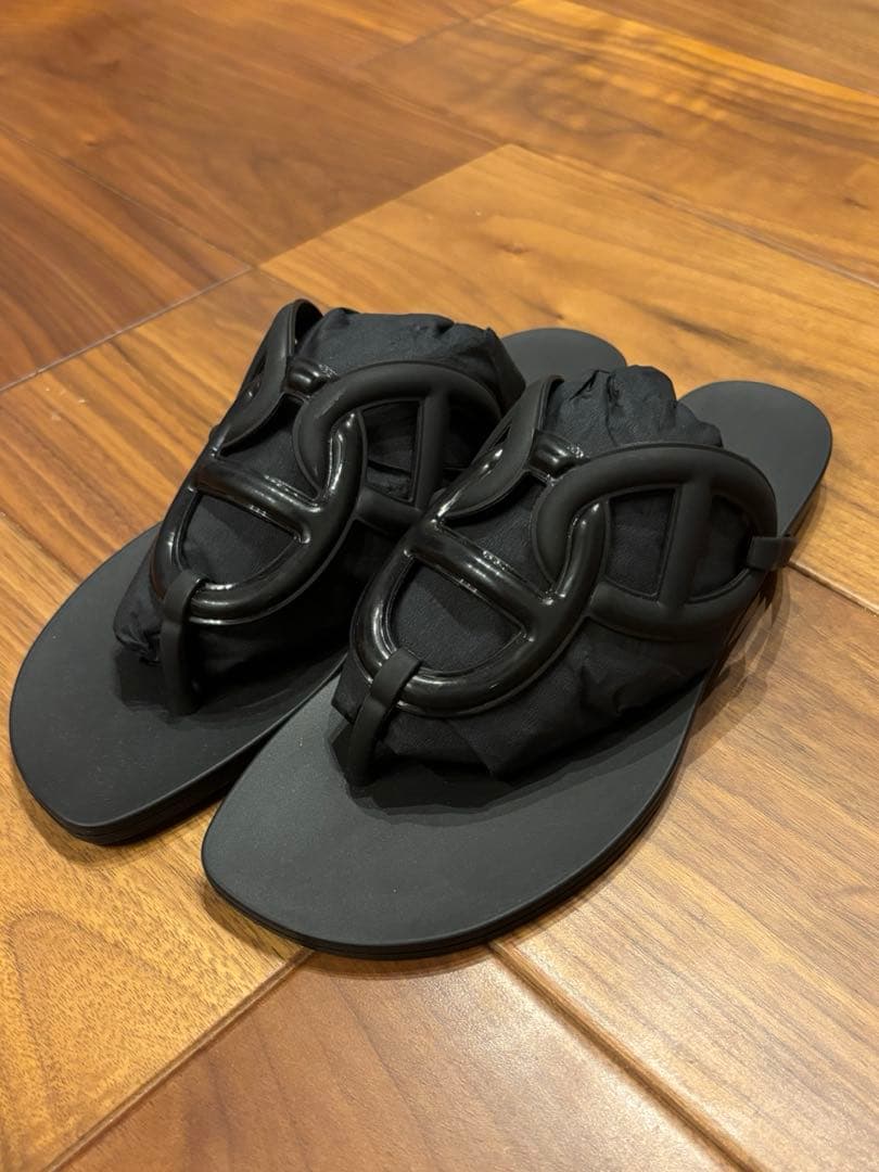 HERMES エルメス　シェーヌダンクル サンダル A-9182 37