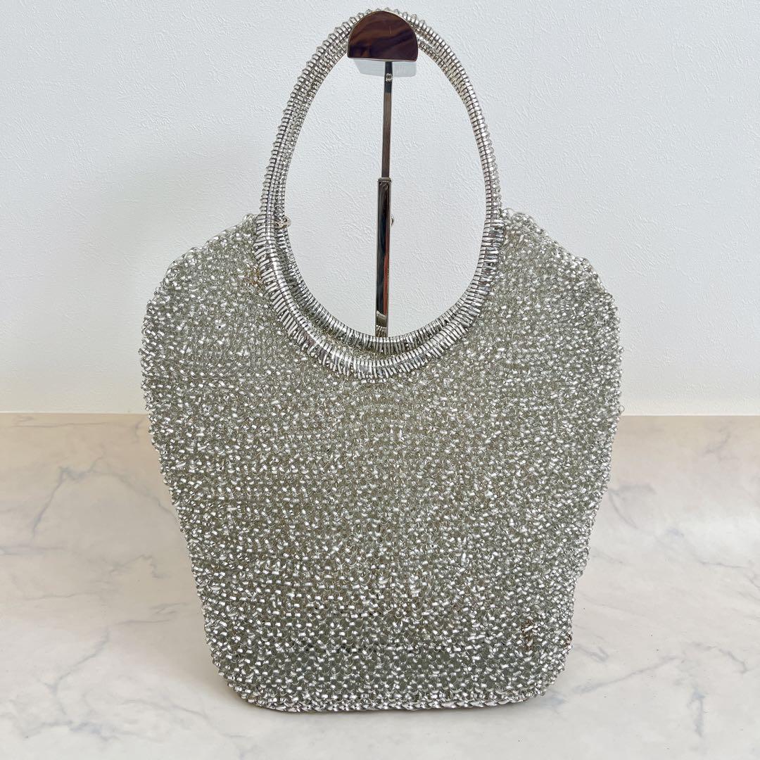 美品 ANTEPRIMA スタンダードII バスケットバッグ シルバー