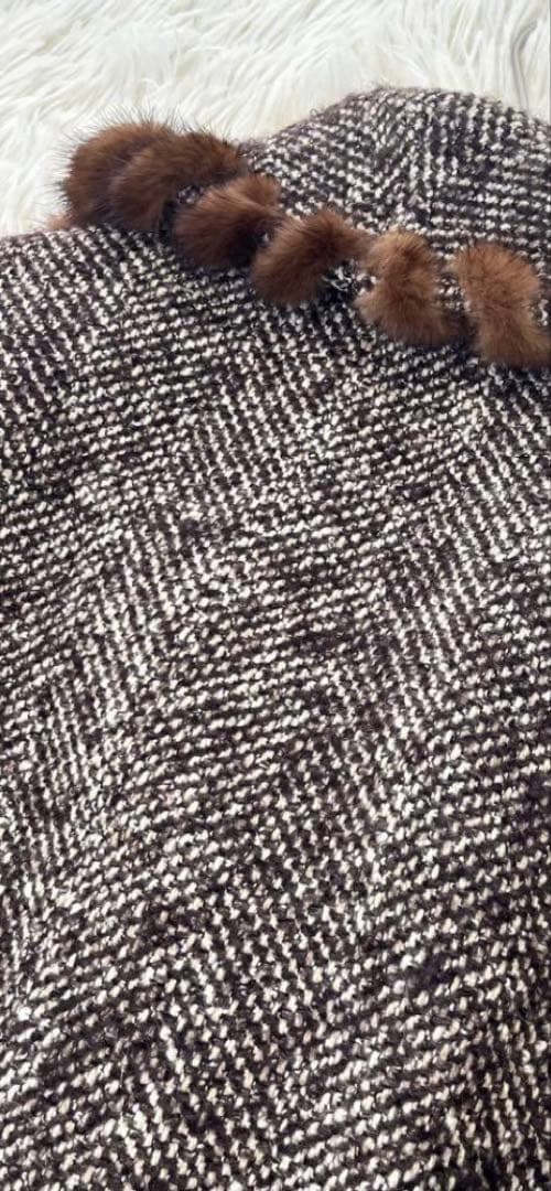 Leilian ツイードオーバーサイズジャケット LL+