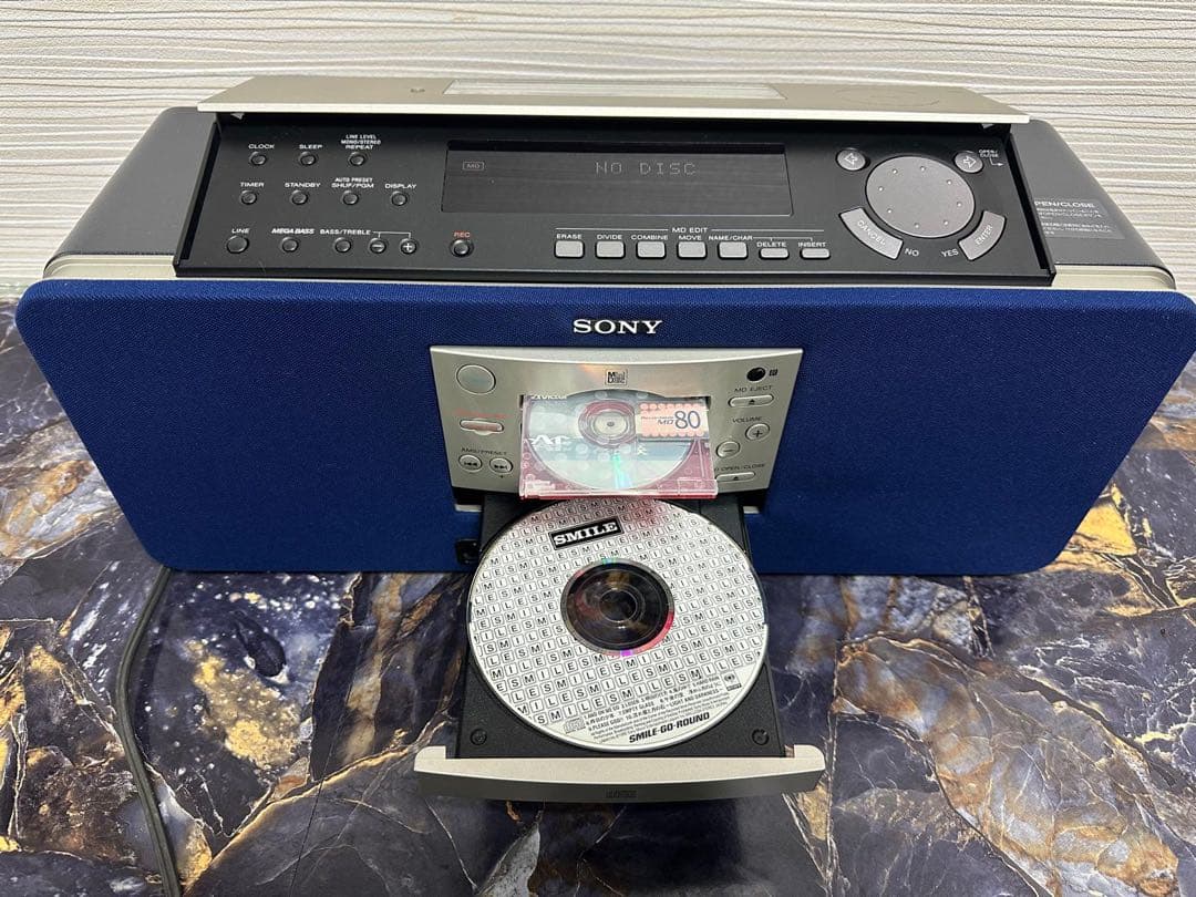 美品SONY ZS-M5長期保管品 メンテ済 動作良好♪名機 高音質CD/MD