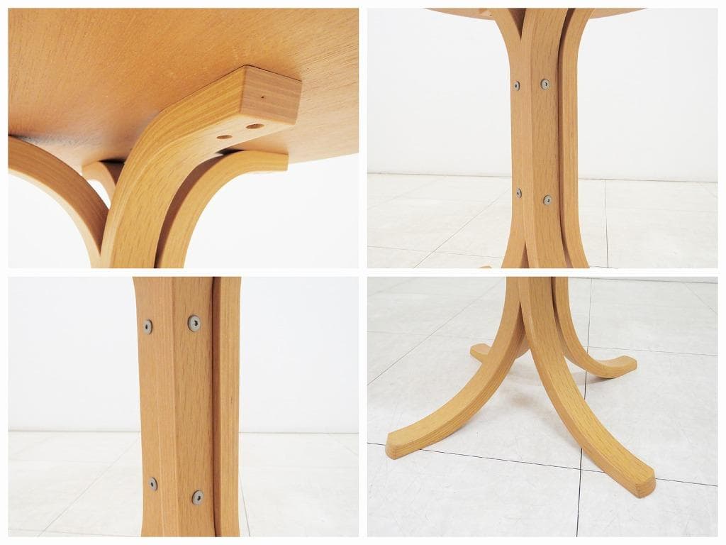 天童木工 サイドテーブル 71,500円 ラウンド 検秋田木工カンディハウス