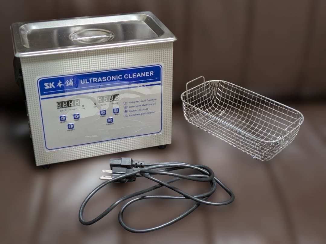 SK本舗 超音波洗浄機 動作確認済 洗浄カゴ・フタ付き 卓上型