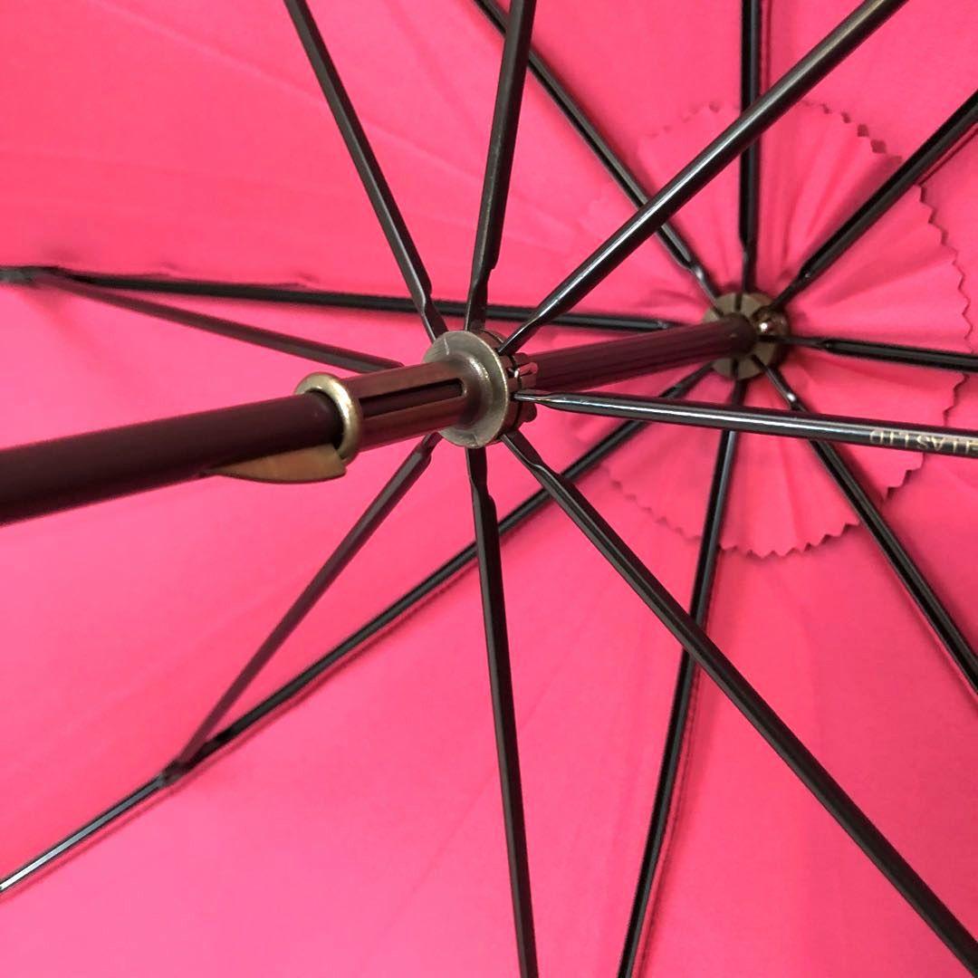 ★美品★フォックスアンブレラズ 長傘 ピンク ブラック系