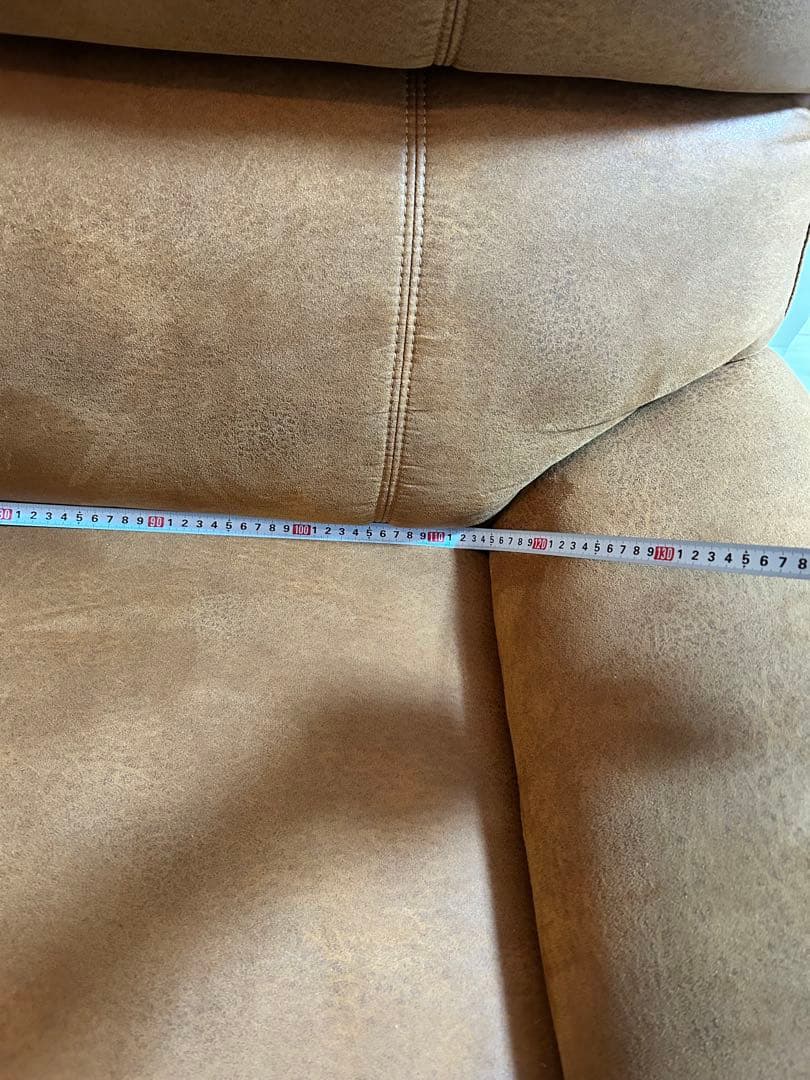 ブラウン 2.5人掛けソファ