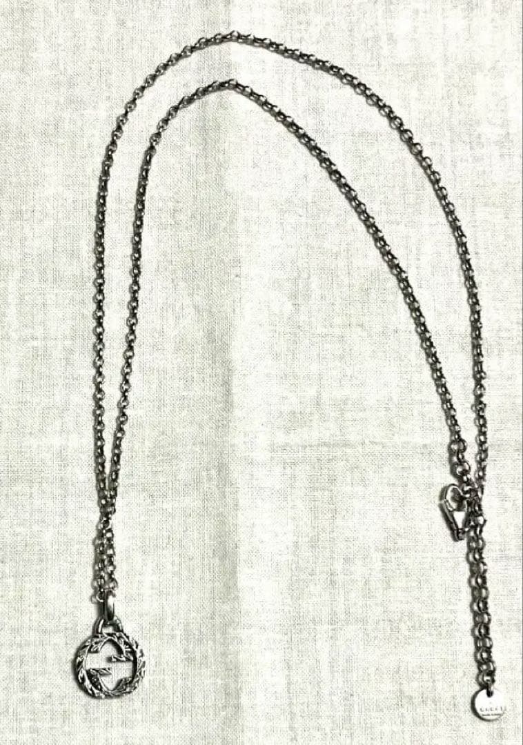 mi-　GUCCI silver925 インターロッキングネックレス