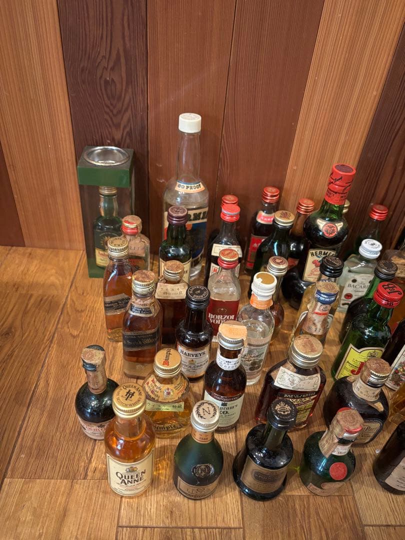 ミニボトル 古酒 洋酒　お酒　ウイスキー　ブランデー まとめ売り　64本　激安