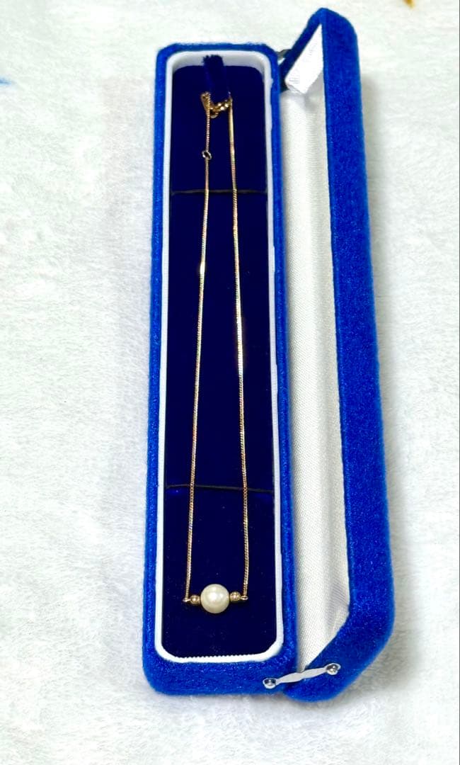 パール　ネックレス　アコヤ真珠　K18