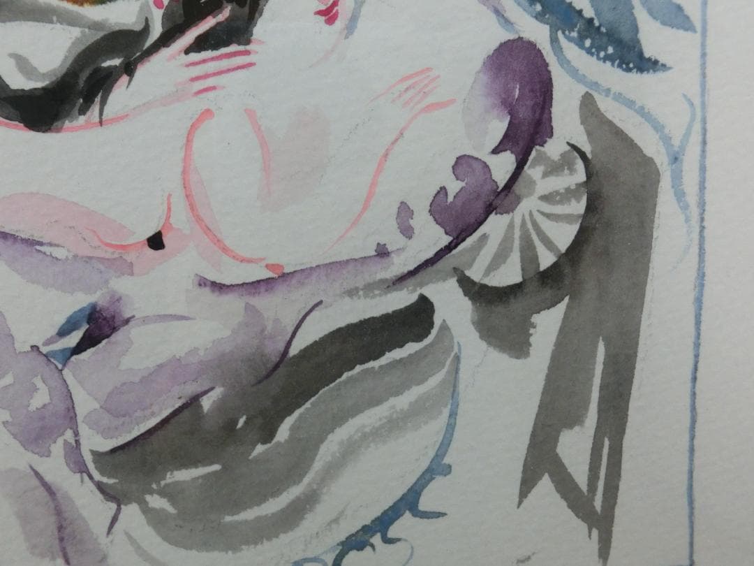 【マイセン】水彩画・ハインツ.ヴェルナー原画